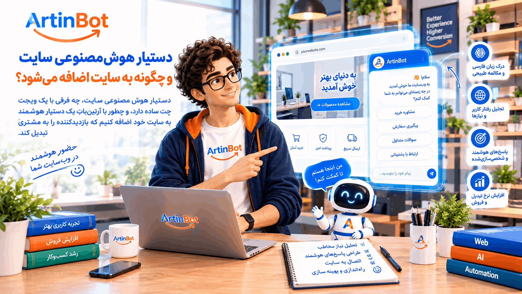 دستیار هوش مصنوعی سایت چیست و چگونه به سایت اضافه می‌شود؟
