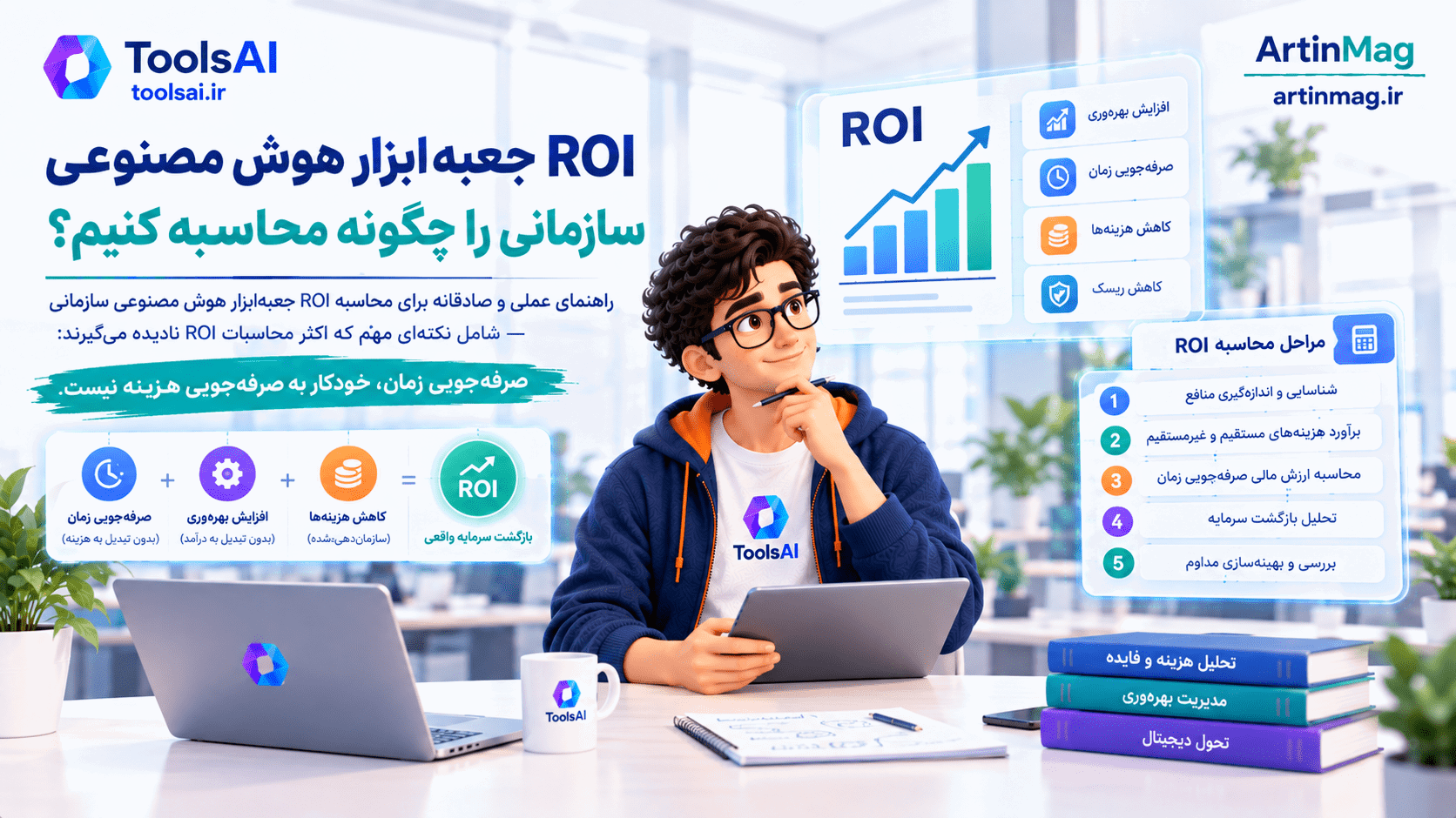 ROI جعبه‌ابزار هوش مصنوعی سازمانی را چگونه محاسبه کنیم؟